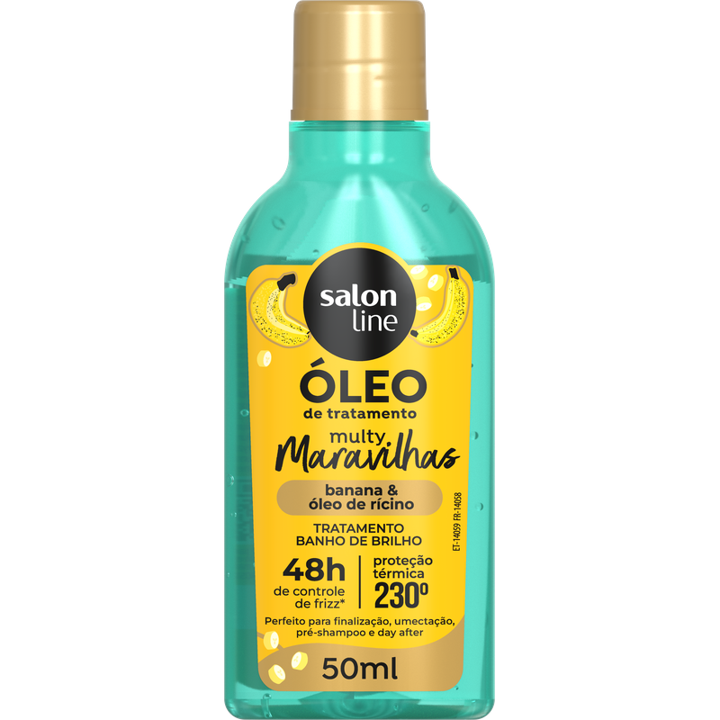 Óleo Reparador Salon Line Cachos Dos Sonhos Multy Maravilhas Banho De Brilho 50ml