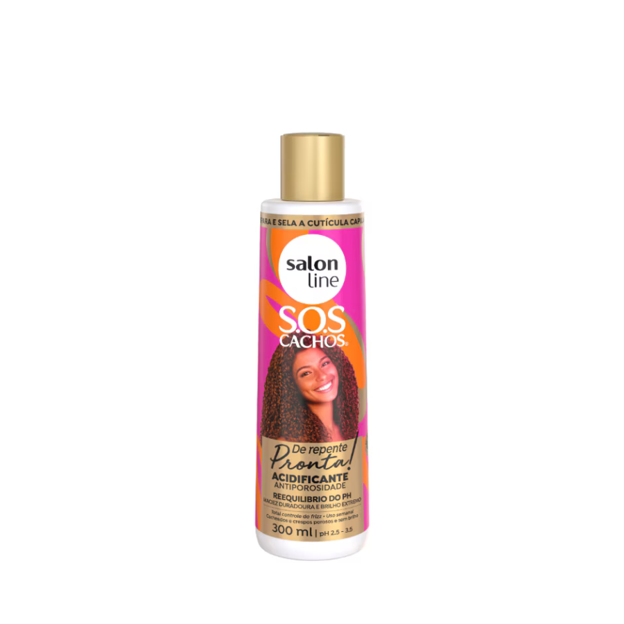 Acidificante Salon Line Sos Cachos De Repente Pronta Super Brilho 300ml