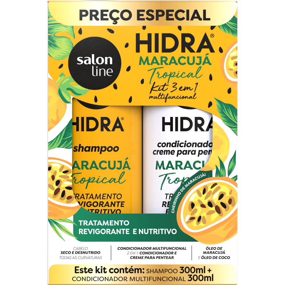 Kit Shampoo + Condicionador Salon Line Hidra Maracujá 300ml