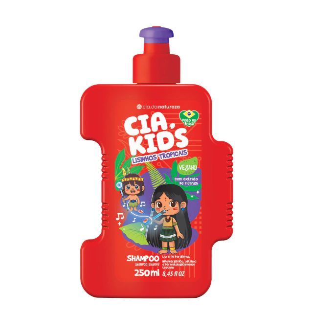 Shampoo Cia Da Natureza Kids Lisinhos Tropicais 250ml
