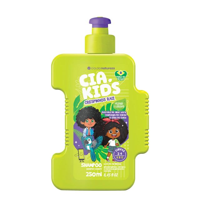Shampoo Cia Da Natureza Kids Crespinhos Raiz 250ml