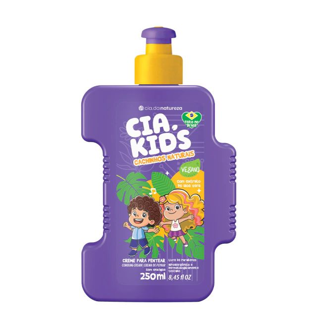 Creme De Pentear Cia Da Natureza Kids Cachinhos Naturais 250ml