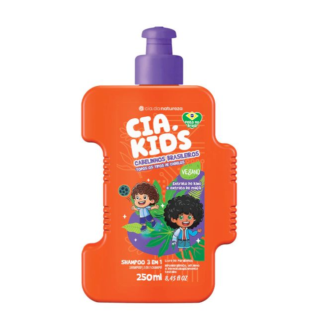 Shampoo Cia Da Natureza Kids Cabelos Brasileiros 250ml