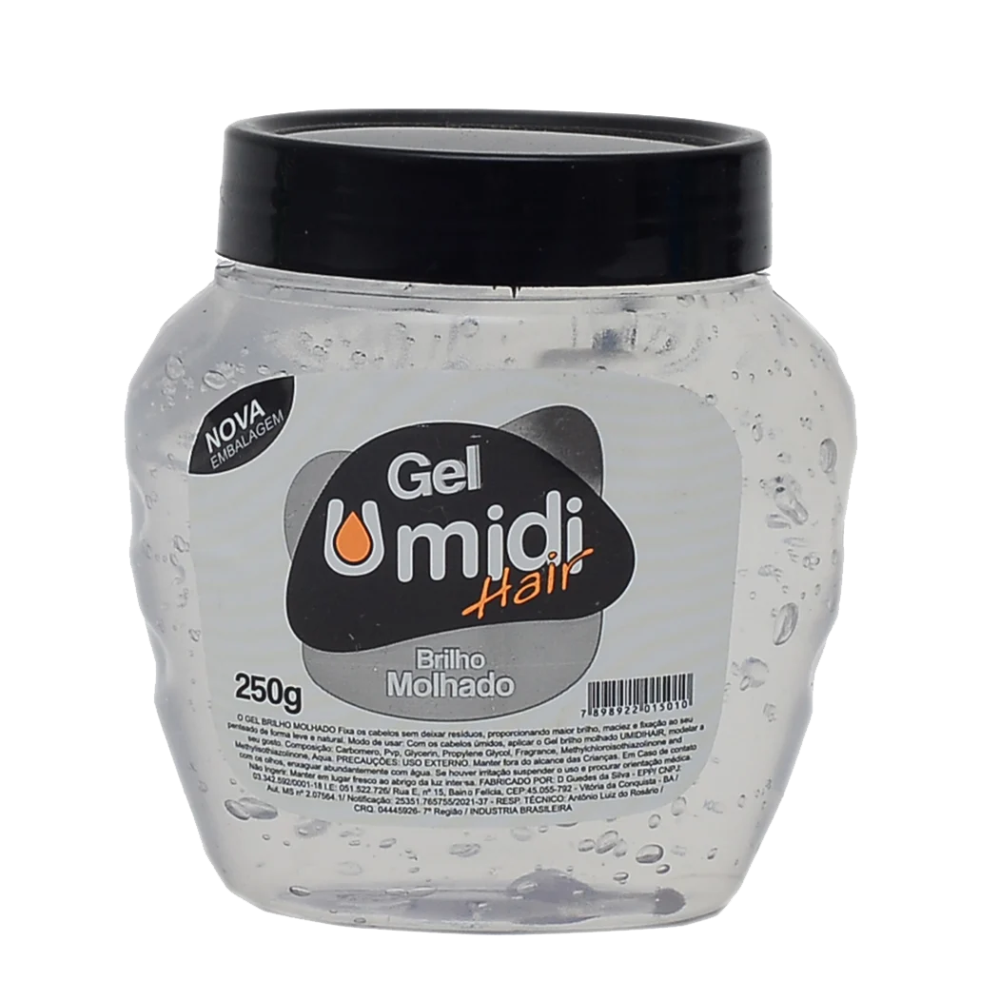 Gel Umidi Hair Brilho Molhado Incolor 250G