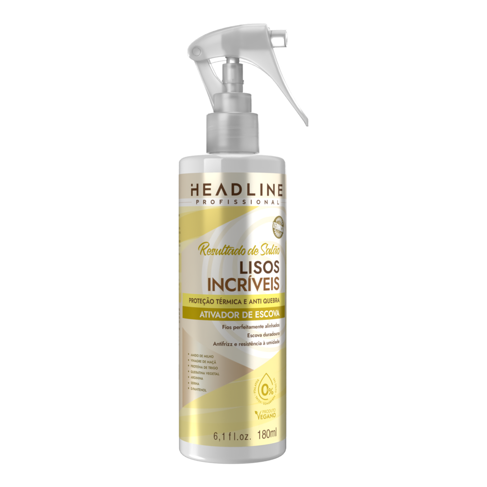 Ativador De Escova Headline Resultado De Salão Lisos Incríveis 180ml