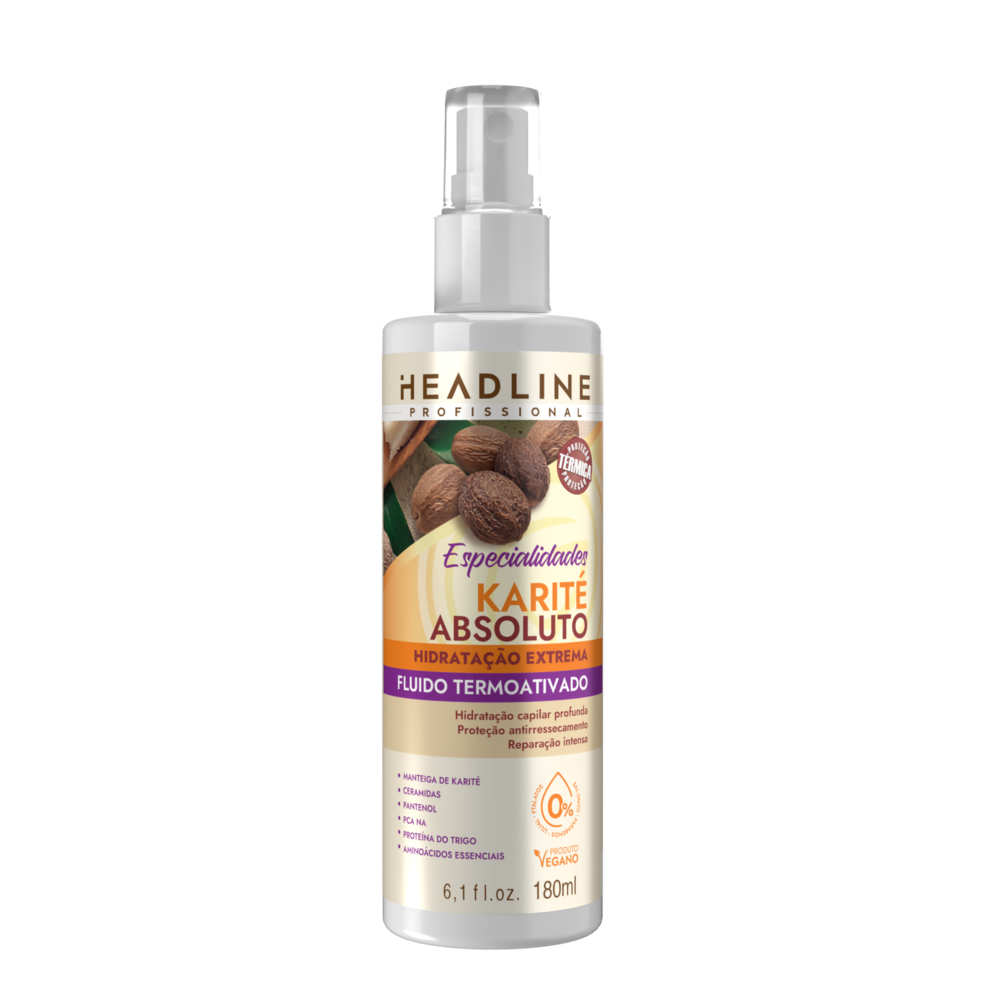 Fluido Termoativado Beauty Color Headline Especialidades Karité Absoluto 180ml