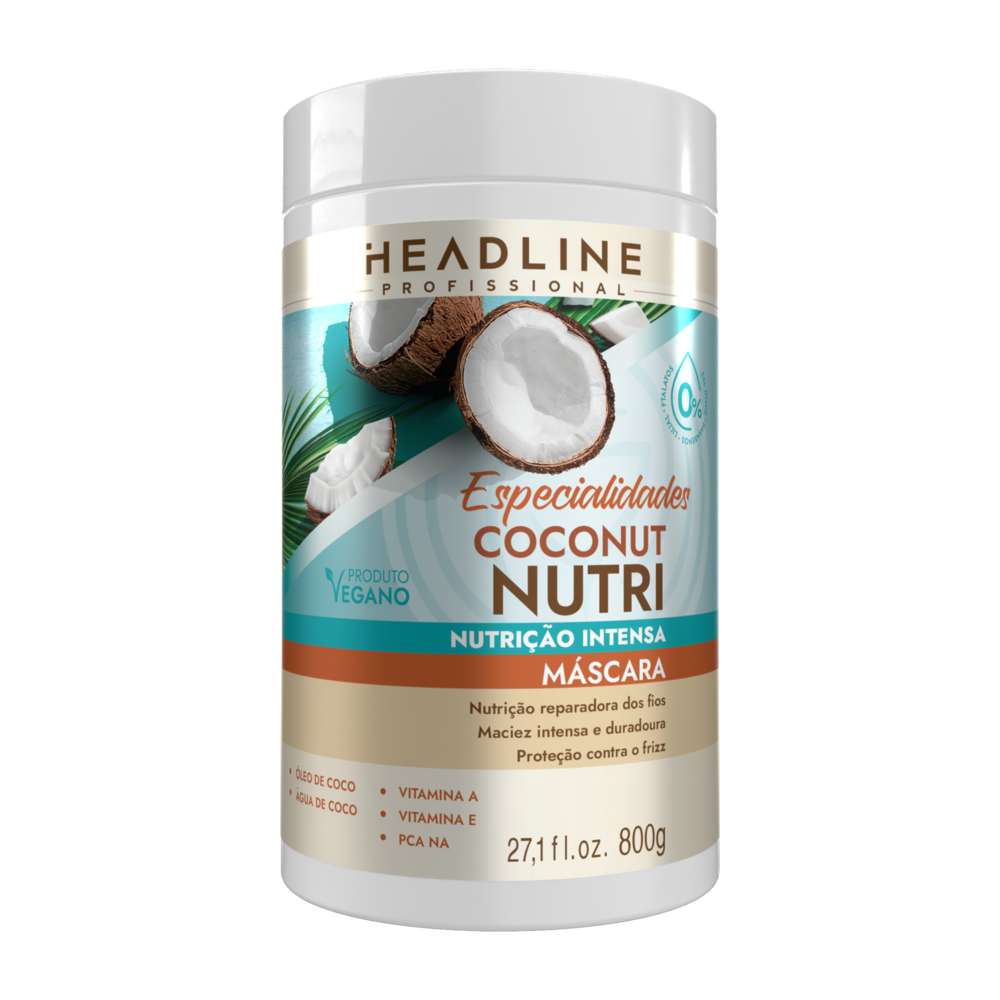 Máscara Beauty Color Headline Especialidades Coconut Nutri 800G