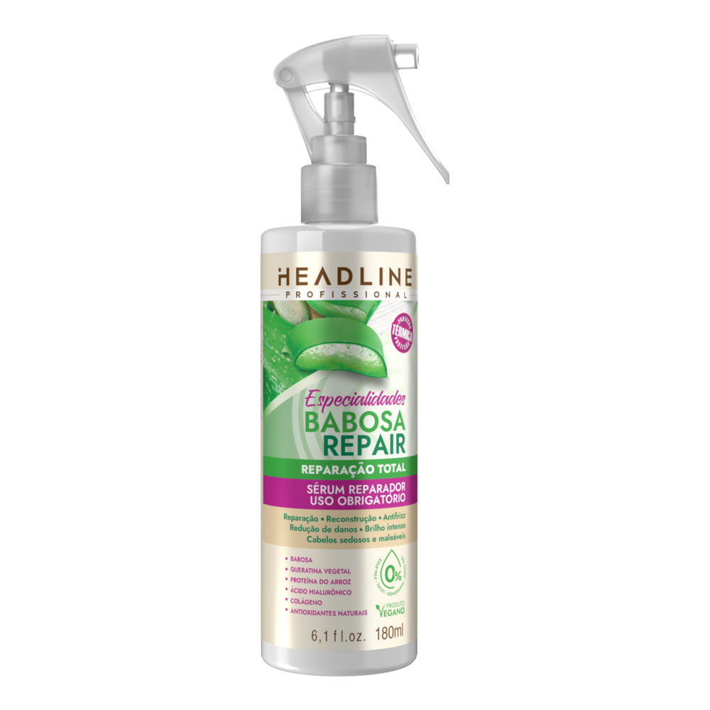 Serum Reparador Headline Uso Obrigatorio Especialidades Babosa 180ml