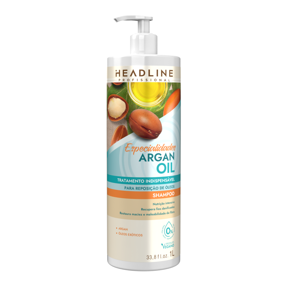 Shampoo Beauty Color Headline Especiarias Argan Oil 1L