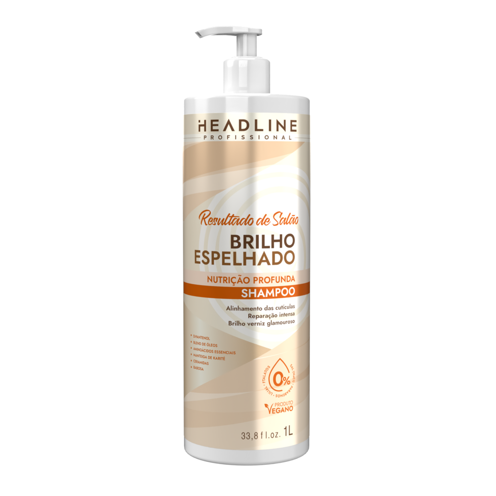 Shampoo Beauty Color Headline Resultado de Salão Brilho Espelhado 1L