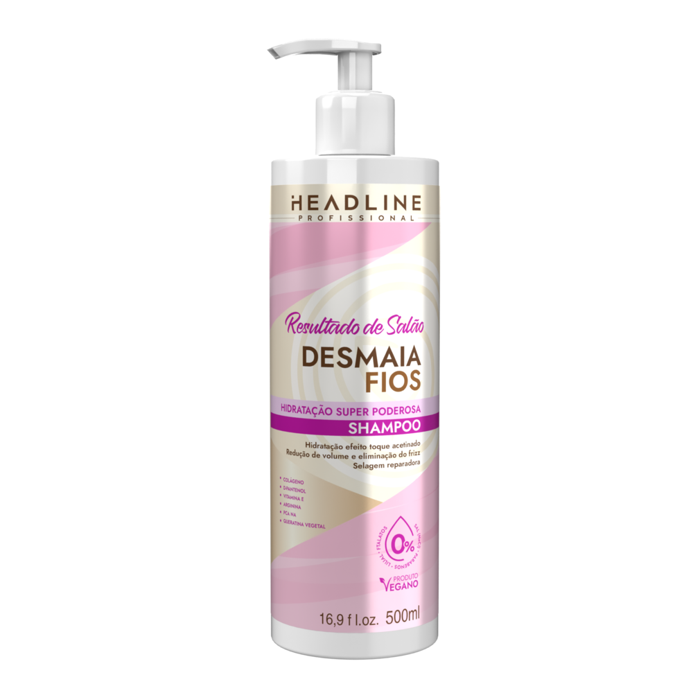 Shampoo Beauty Color Headline Resultado De Salão Desmaia Fios 500ml
