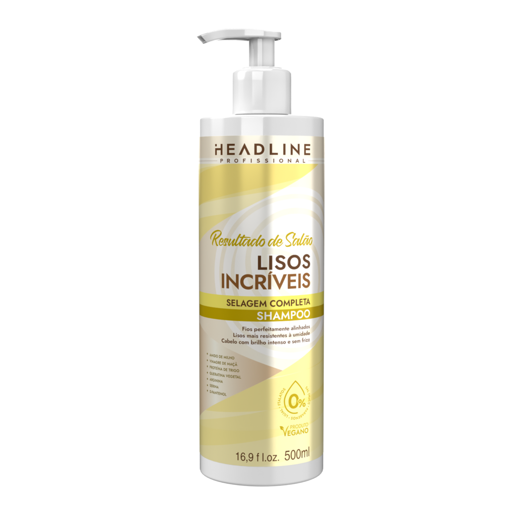 Shampoo Beauty Color Headline Resultado De Salão Lisos Incriveis 500ml