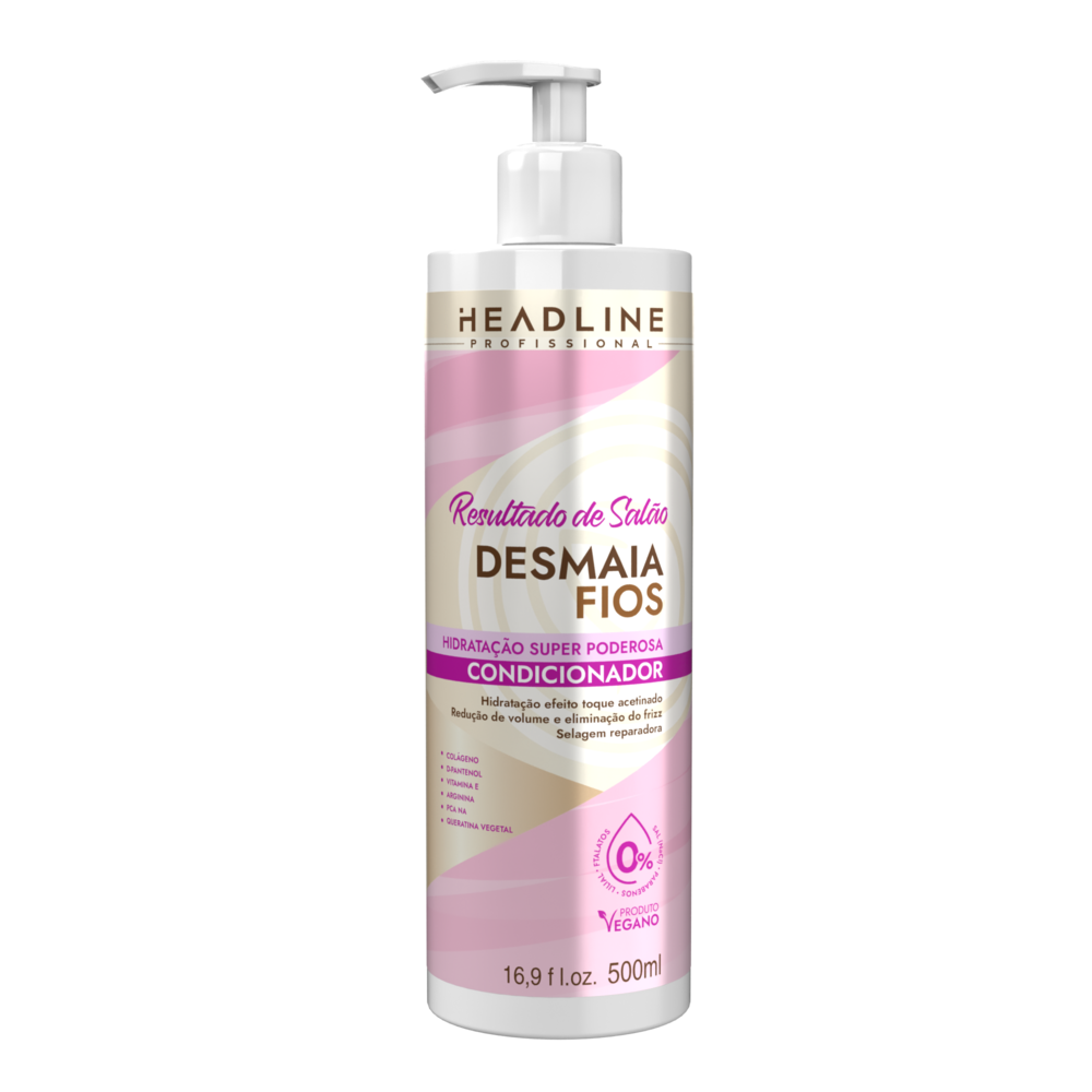 Condicionador Beauty Color Headline Resultado De Salão Desmaia Fios 500ml