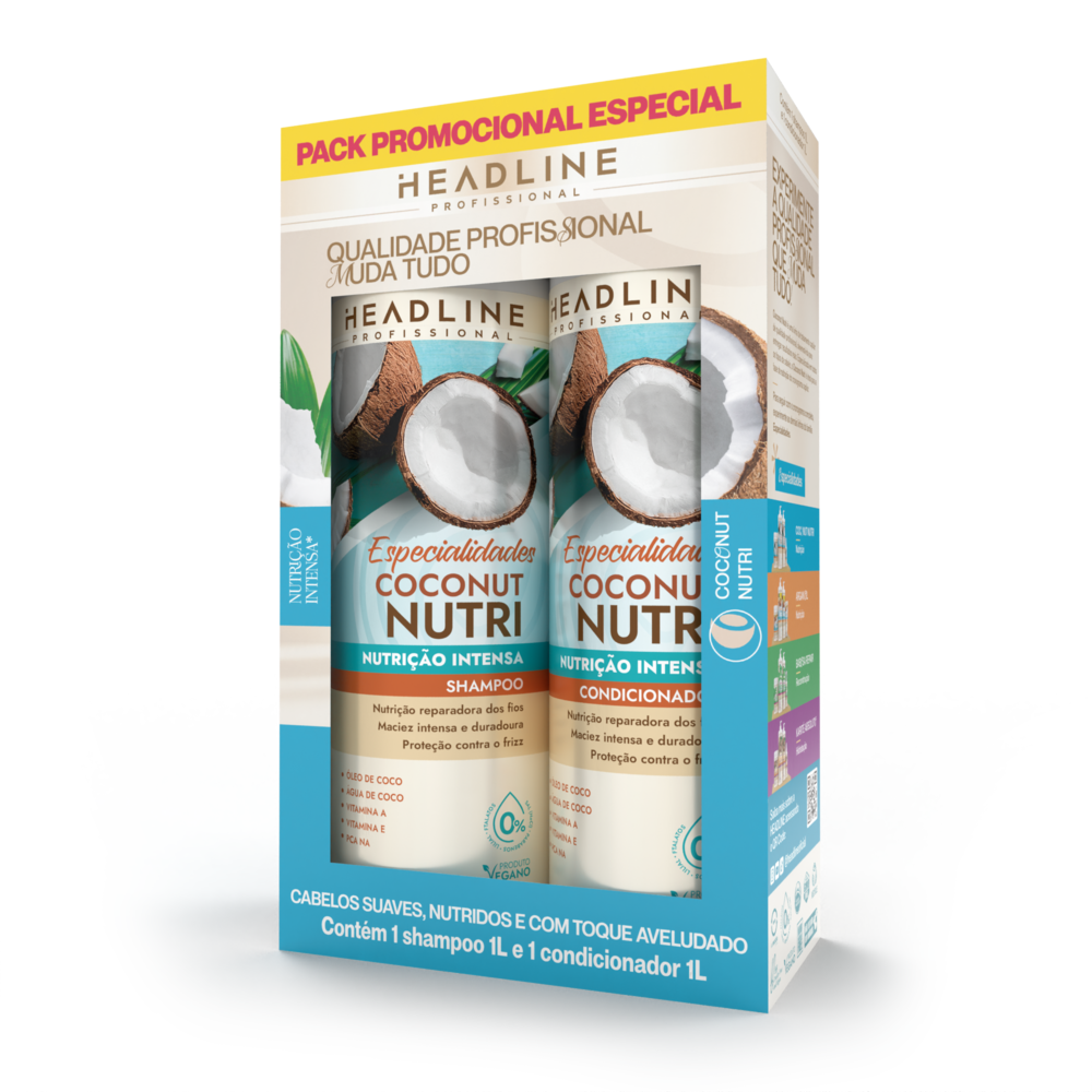 Kit Beauty Color Headline Especiarias Coconut Nutri 1L