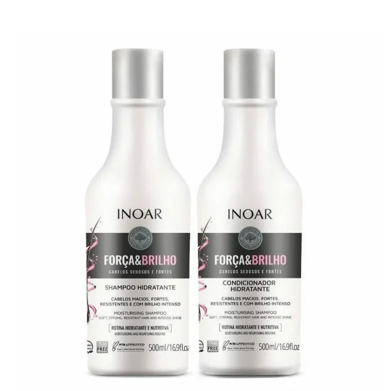 Kit Shampoo + Condicionador Inoar Força E Brilho 500ml