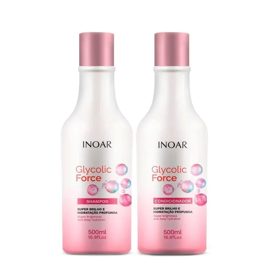 Kit Shampoo + Condicionador Inoar Glycolic Force 500ml