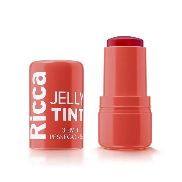 Bastão Facial Ricca Belliz 5g Jelly Pêssego Ref. 3819
