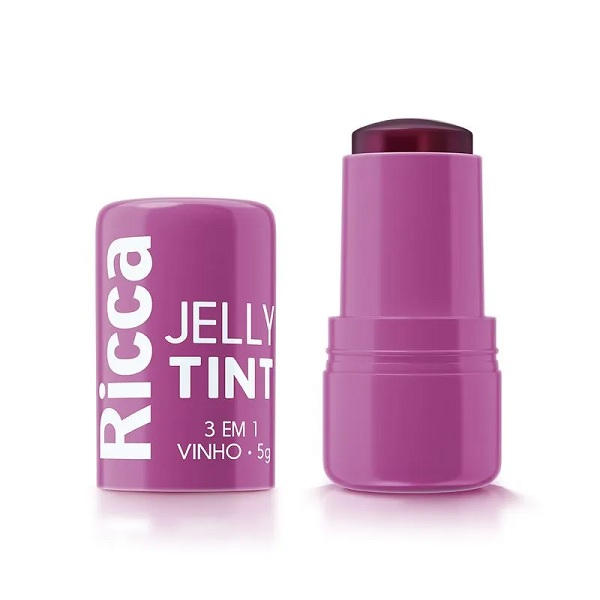 Bastão Facial Ricca Belliz 5g Jelly Vinho Ref. 3820