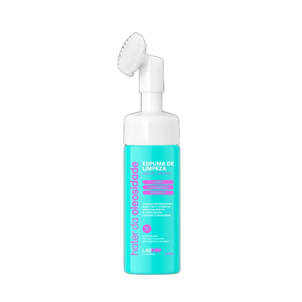 Espuma De Limpeza Facial Labotrat Labpop Hater Da Óleosidade 130ml