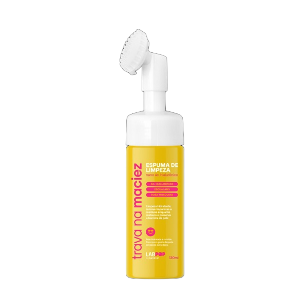 Espuma De Limpeza Facial Labotrat Labpop Trava Na Maciez 130ml
