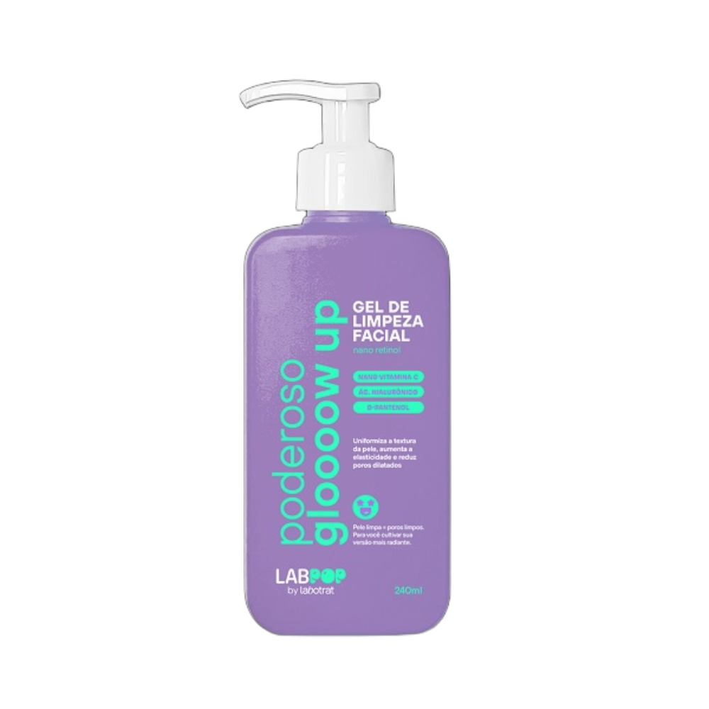 Gel De Limpeza Facial Labotrat Labpop Poderoso Glow Up 240ml
