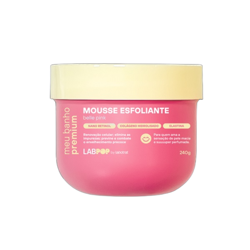 Mousse Esfoliante Labotrat Labpop Belle Pink 240G