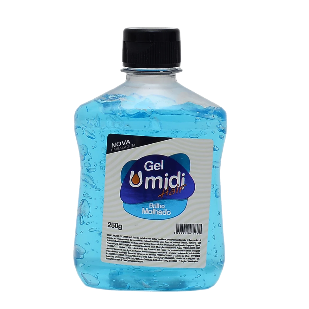 Gel Umidi Hair Vert Brilho Molhado Azul 250G