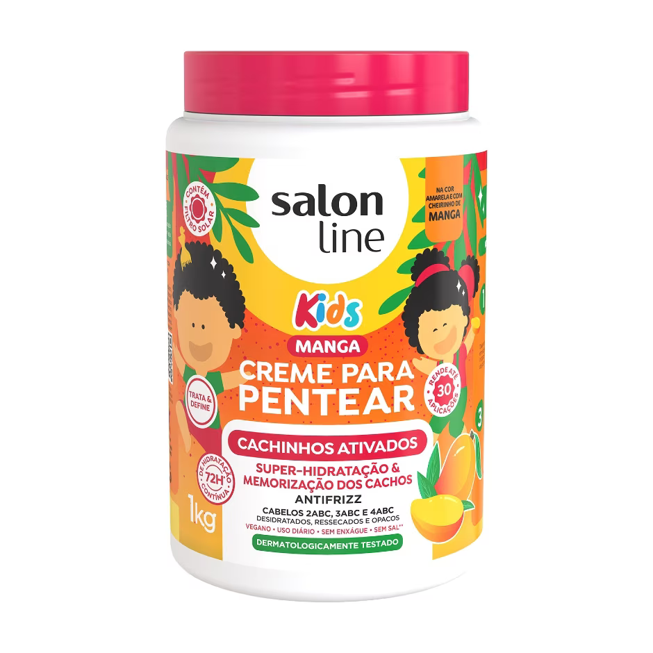 Creme Para Pentear Salon Line Kids Manga Cachinhos 1Kg