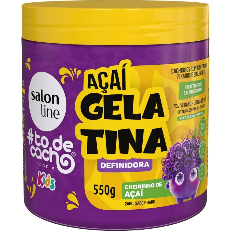 Gelatina Salon Line #Todecacho Definidora Açaí 550G