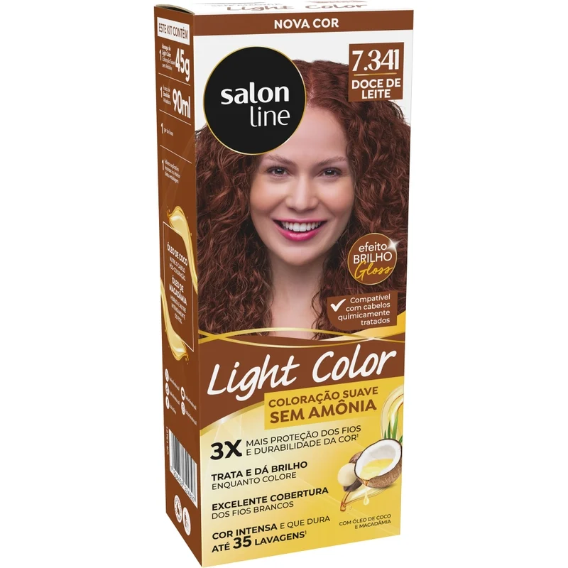 Tintura Light Color 7.341 Doce De Leite