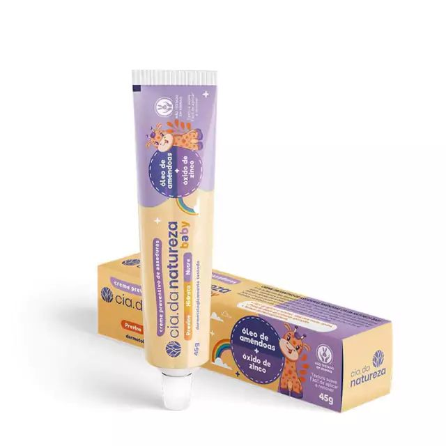 Creme Para Assaduras Cia Da Natureza Óleo De Amêndoas 45G