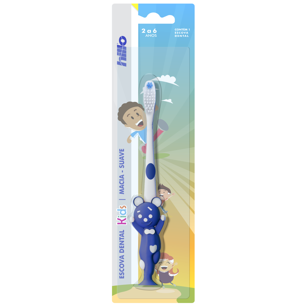 Escova Dental Hillo Kids Azul