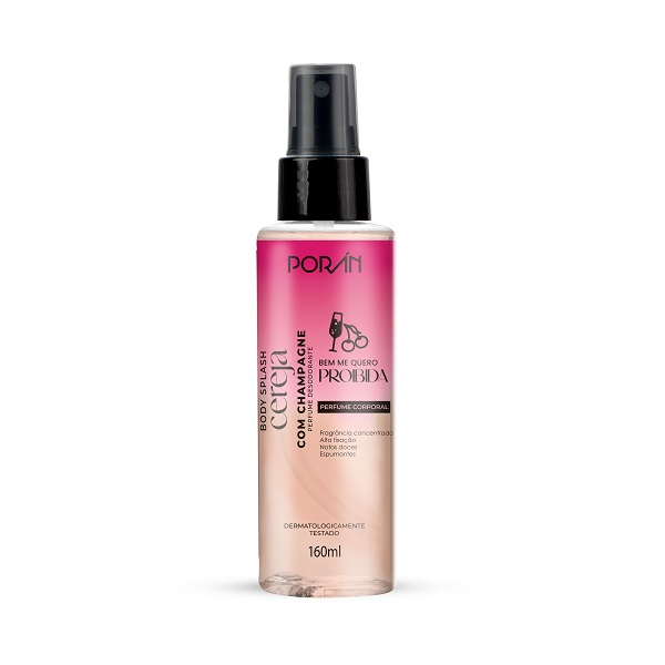 Body Splash Porán Cereja Com Champanhe 160ml