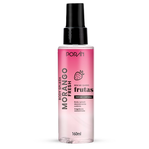 Body Splash Porán Morango Fresh 160ml