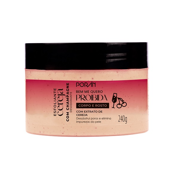 Esfoliante Porán Cereja Com Champanhe 240G