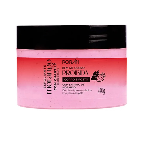 Esfoliante Porán Morango Com Chantily 240G