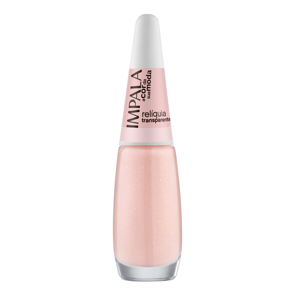 Esmalte Impala A Cor da Sua Moda Transparente Relíquia Com 6 Unidades Ref. 1032
