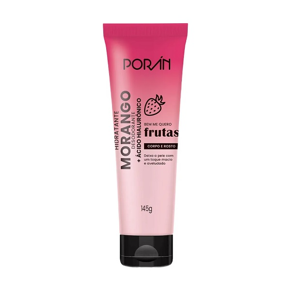 Hidratante Porán Morango E Ácido Hialurônico 145G