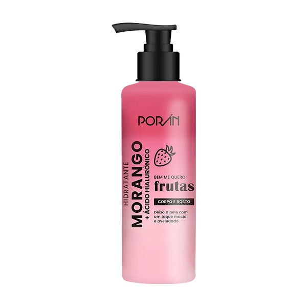Hidratante Porán Morango E Ácido Hialurônico 160ml