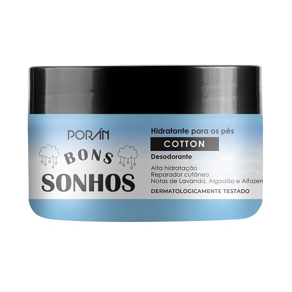 Hidratante Para Os Pés Porán Bons Sonhos Cotton 150G