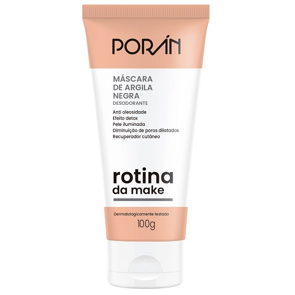 Máscara Facial Poran Argila Negra 100G
