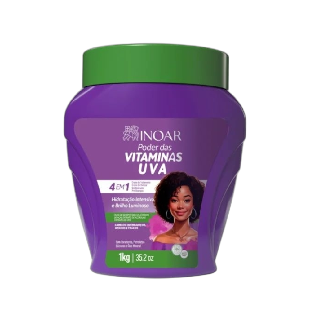 Creme De Tratamento Inoar 4 Em 1 Uva 1Kg