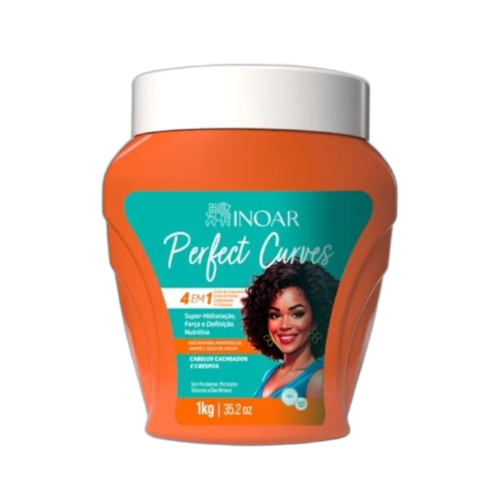 Creme De Tratamento Inoar 4 Em 1 Cachos 1Kg