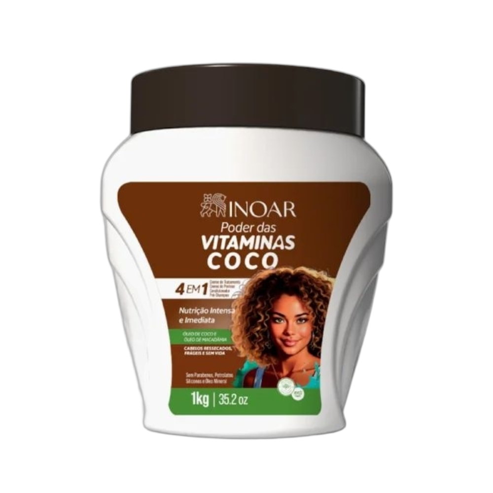 Creme De Tratamento Inoar 4 Em 1 Coco 1Kg