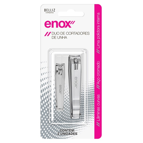 Kit Enox Belliz 2 Cortadores de Unha Ref. 937