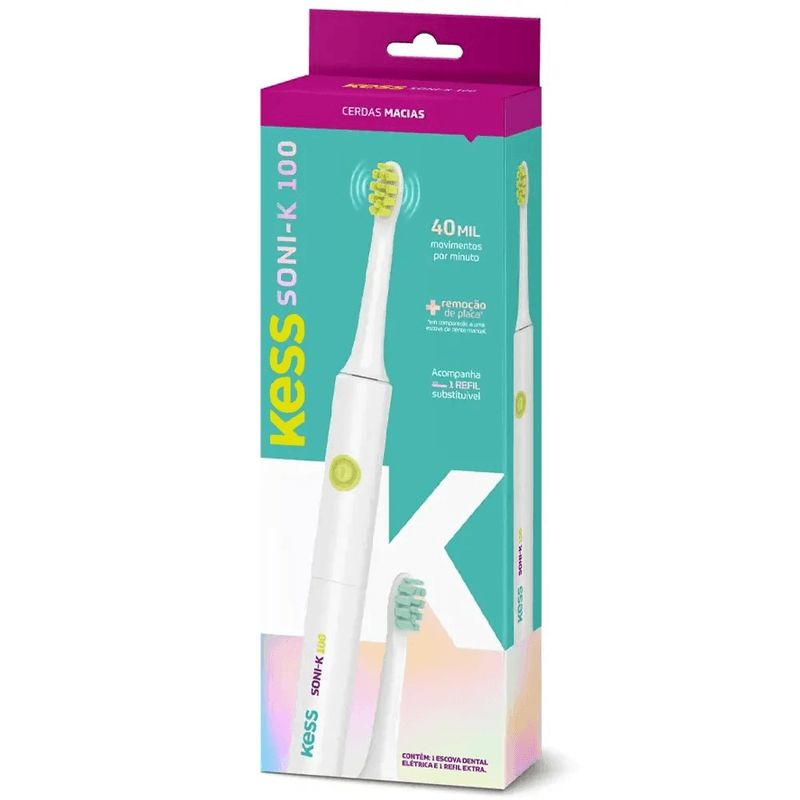 Escova Dental Elétrica Kess Belliz Macia Soni-K 100 Ref. 2525
