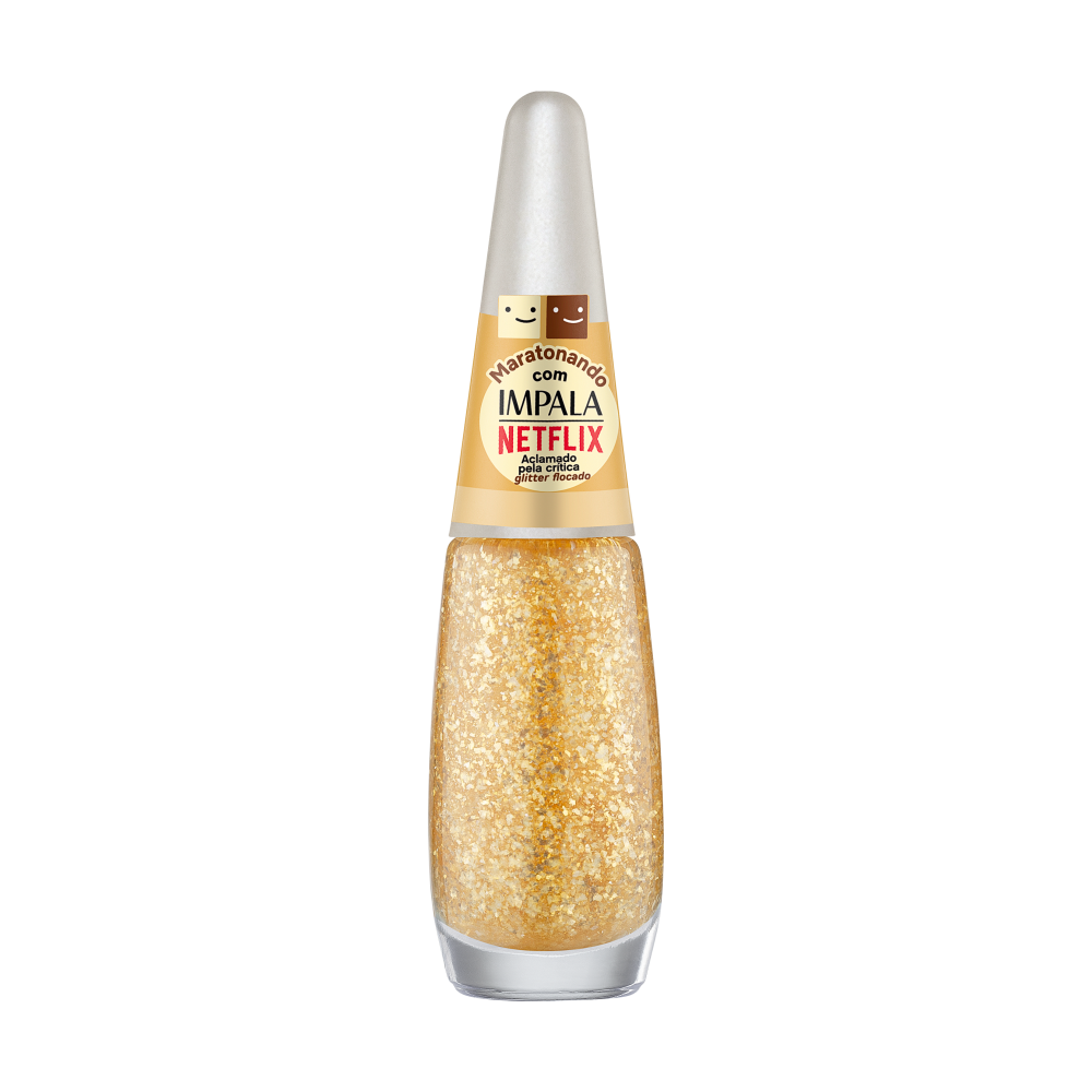 Esmalte Impala Netflix Glitter Aclamado Pela Crítica Com 6 Unidades Ref. 1046