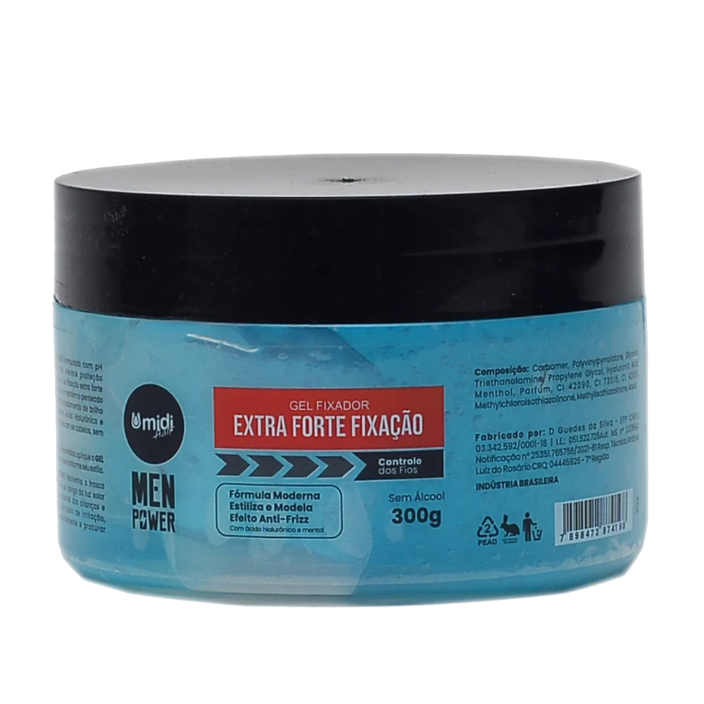 Gel Umidi Hair Men Power Extra Forte Azul 300G