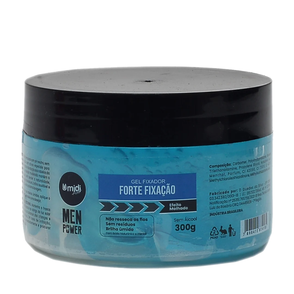 Gel Umidi Hair Men Power Forte Azul 300G