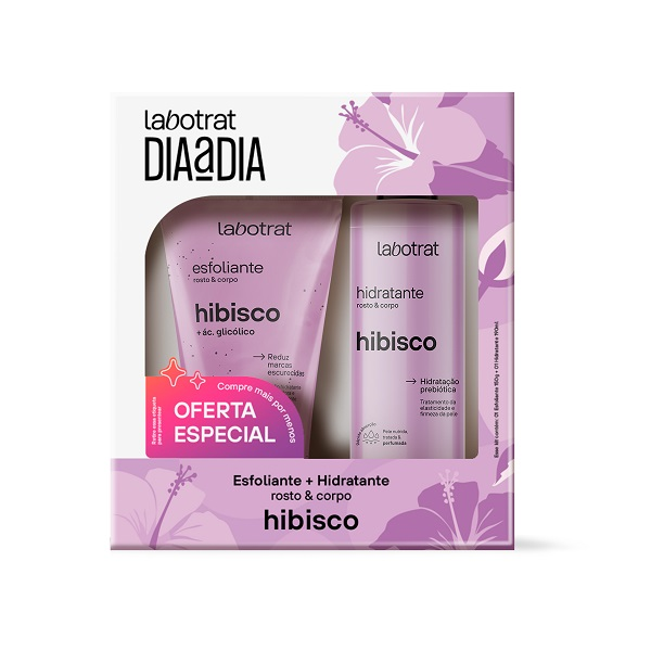 Kit Esfoliante + Hidratante Labotrat Hibisco Dia A Dia